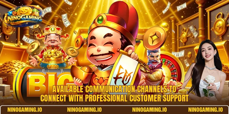 Available communication channels to connect with professional customer support Available communication channels to connect with professional customer support