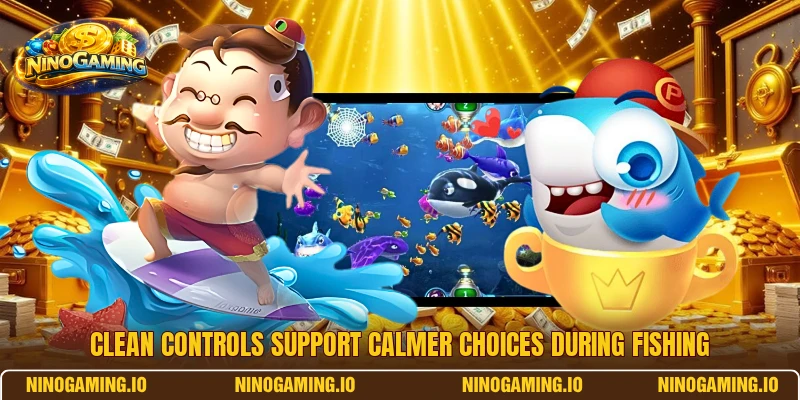 Clean controls support calmer choices during fishing