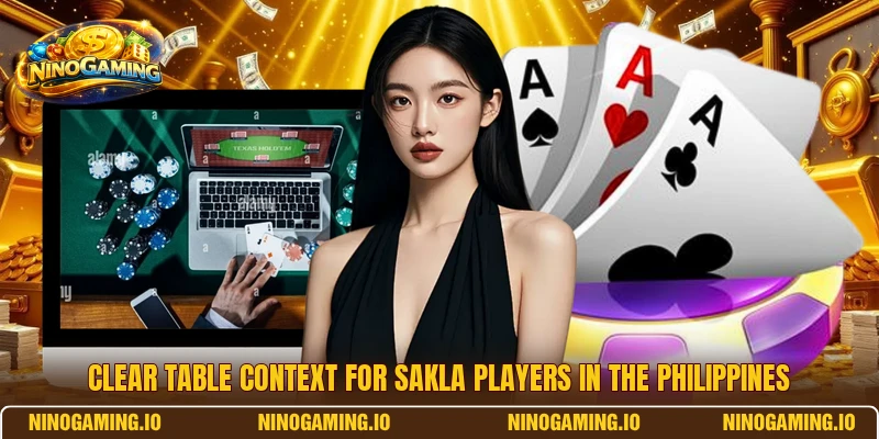 Clear table context for Sakla players in the Philippines