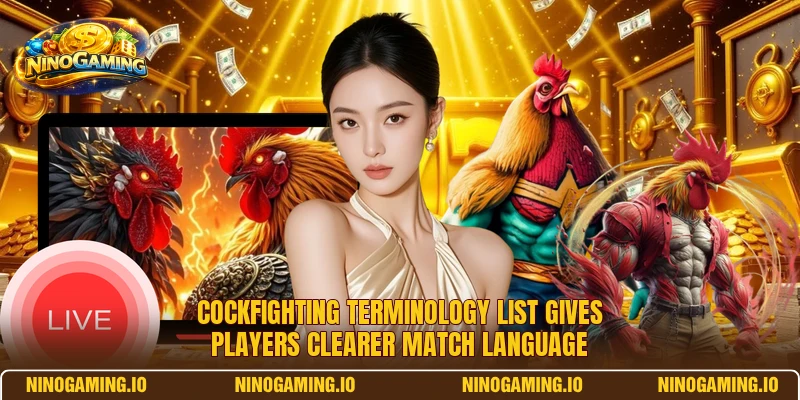 Cockfighting terminology list gives players clearer match language