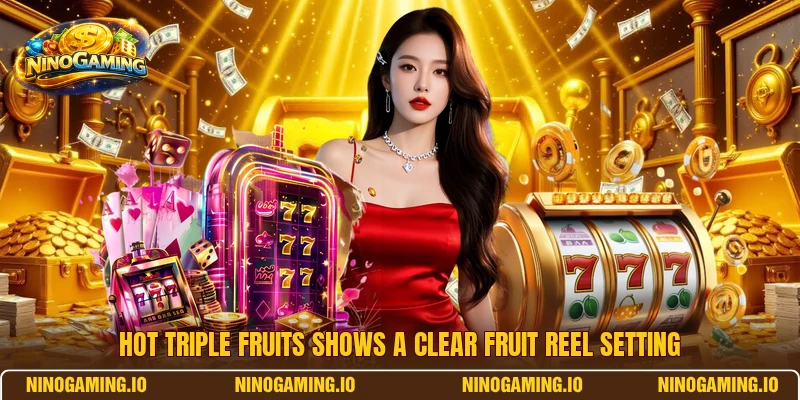 Hot Triple Fruits shows a clear fruit reel setting