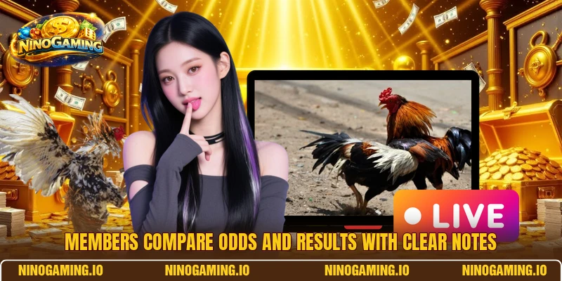 Members compare odds and results with clear notes