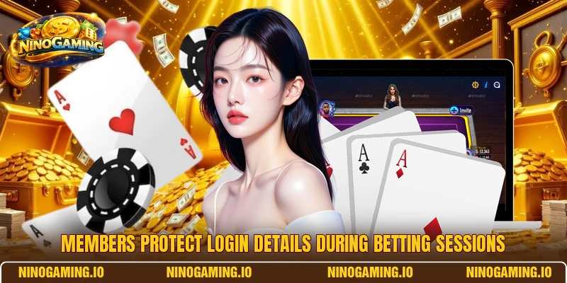Members protect login details during betting sessions
