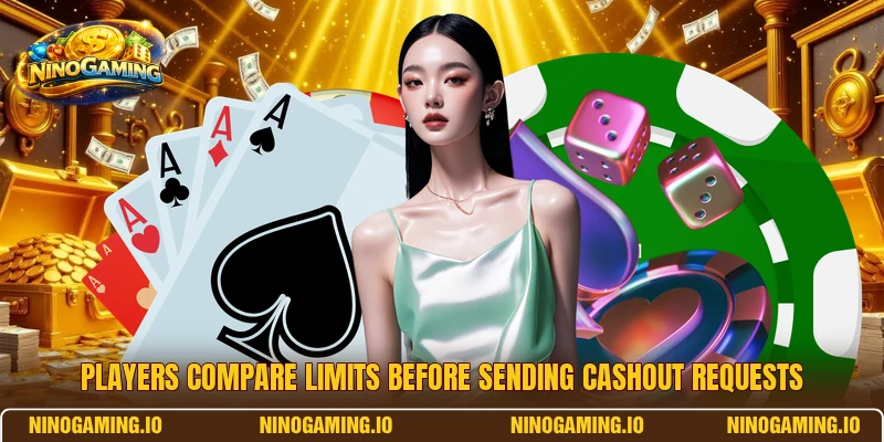 Players compare limits before sending cashout requests