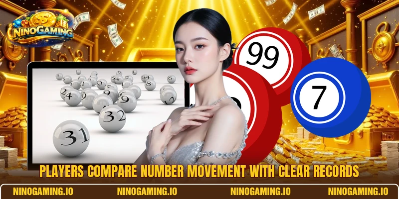 Players compare number movement with clear records