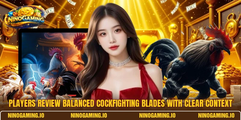 Players review Balanced cockfighting blades with clear context