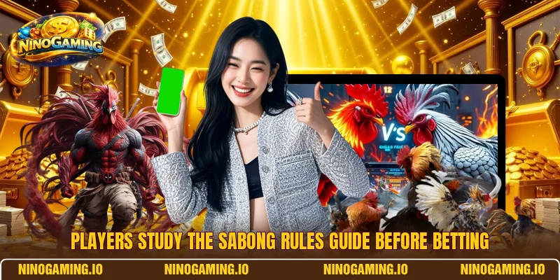 Players study the sabong rules guide before betting