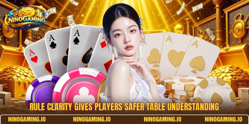 Rule clarity gives players safer table understanding
